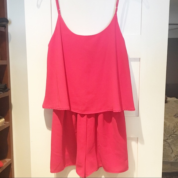 Everly Other - Everly | Flirty Hot Pink Romper- M